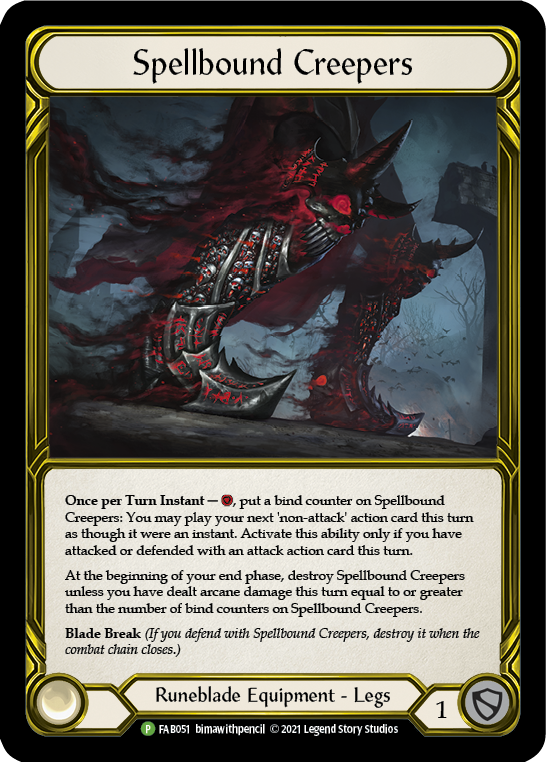 Spellbound Creepers (Golden) [FAB051] (Promo)  Cold Foil | Tables and Towers