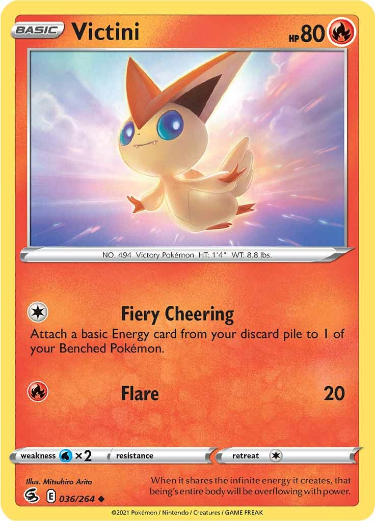 Victini (036/264) [Sword & Shield: Fusion Strike] | Tables and Towers