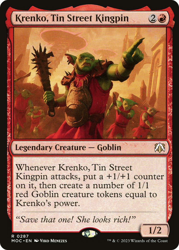 Krenko, Tin Street Kingpin [March of the Machine Commander] | Tables and Towers