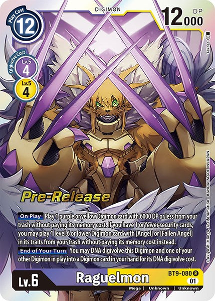 Raguelmon [BT9-080] [X Record Pre-Release Promos] | Tables and Towers