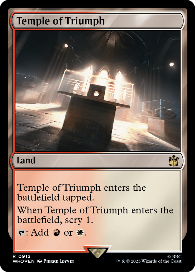 Temple of Triumph (Surge Foil) [Doctor Who] | Tables and Towers