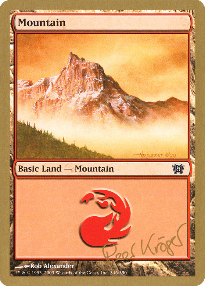 Mountain (pk346) (Peer Kroger) [World Championship Decks 2003] | Tables and Towers