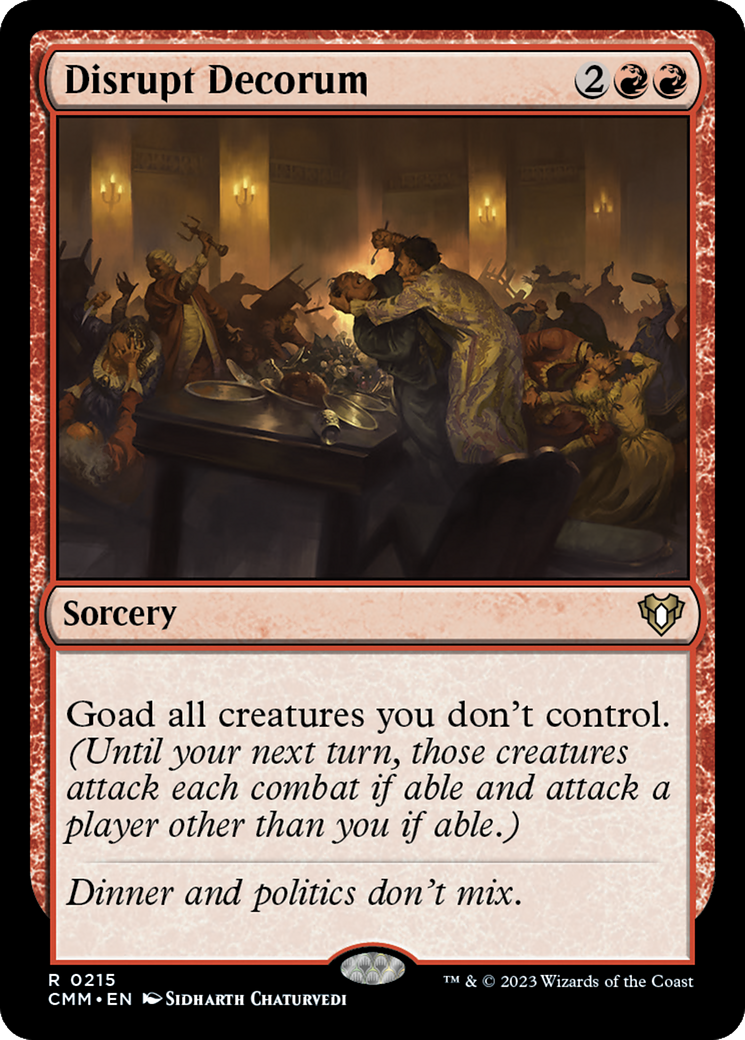 Disrupt Decorum [Commander Masters] | Tables and Towers