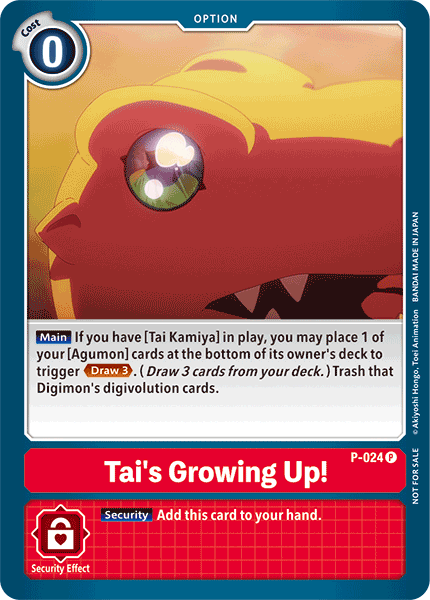 Tai's Growing Up! [P-024] [Promotional Cards] | Tables and Towers