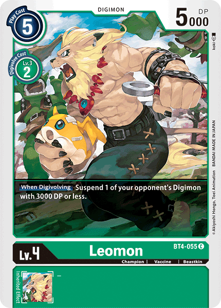 Leomon [BT4-055] [Great Legend] | Tables and Towers