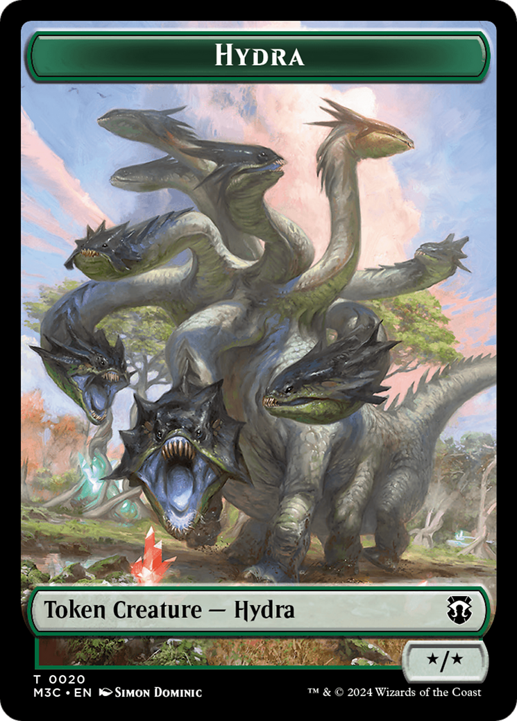 Hydra // Boar Double-Sided Token [Modern Horizons 3 Commander Tokens] | Tables and Towers