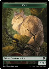 Elemental // Cat Double-Sided Token [Bloomburrow Commander Tokens] | Tables and Towers