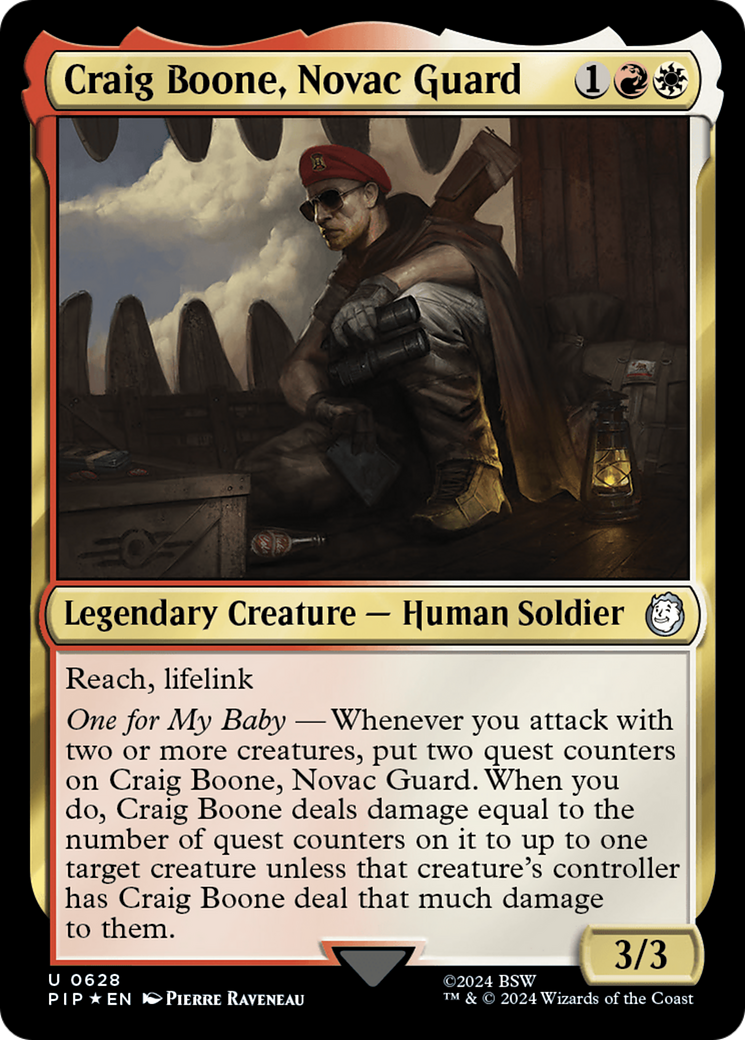 Craig Boone, Novac Guard (Surge Foil) [Fallout] | Tables and Towers