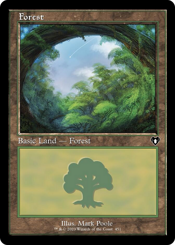 Forest (451) (Retro) [Commander Masters] | Tables and Towers