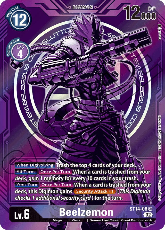 Beelzemon [ST14-08] (Alternate Art) [Starter Deck: Beelzemon Advanced Deck Set] | Tables and Towers