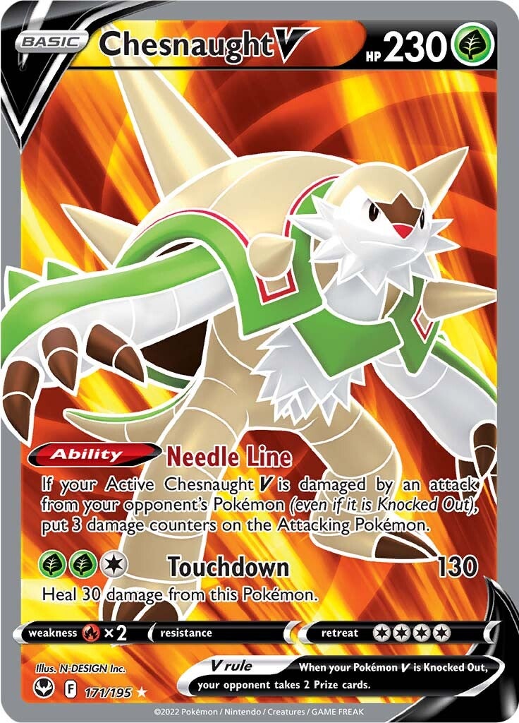 Chesnaught V (171/195) [Sword & Shield: Silver Tempest] | Tables and Towers