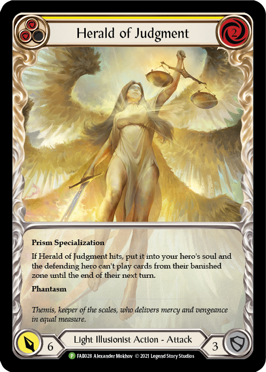 Herald of Judgment [FAB028] (Promo)  Rainbow Foil | Tables and Towers