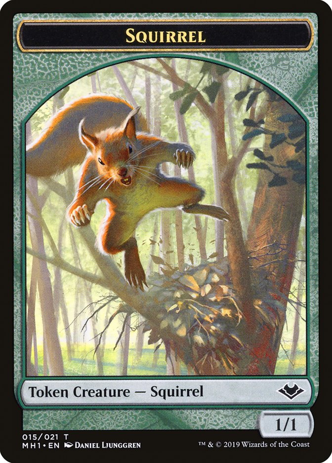 Soldier (004) // Squirrel (015) Double-Sided Token [Modern Horizons Tokens] | Tables and Towers