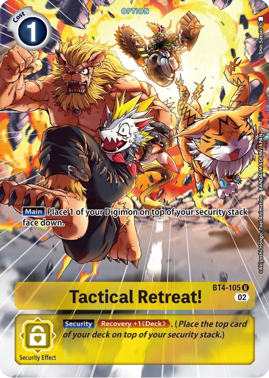 Tactical Retreat! [BT4-105] (Alternate Art) [Starter Deck: Beelzemon Advanced Deck Set] | Tables and Towers