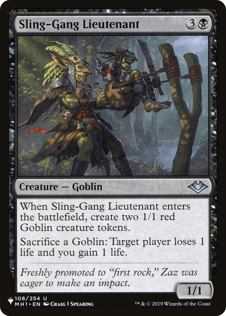 Sling-Gang Lieutenant [The List Reprints] | Tables and Towers