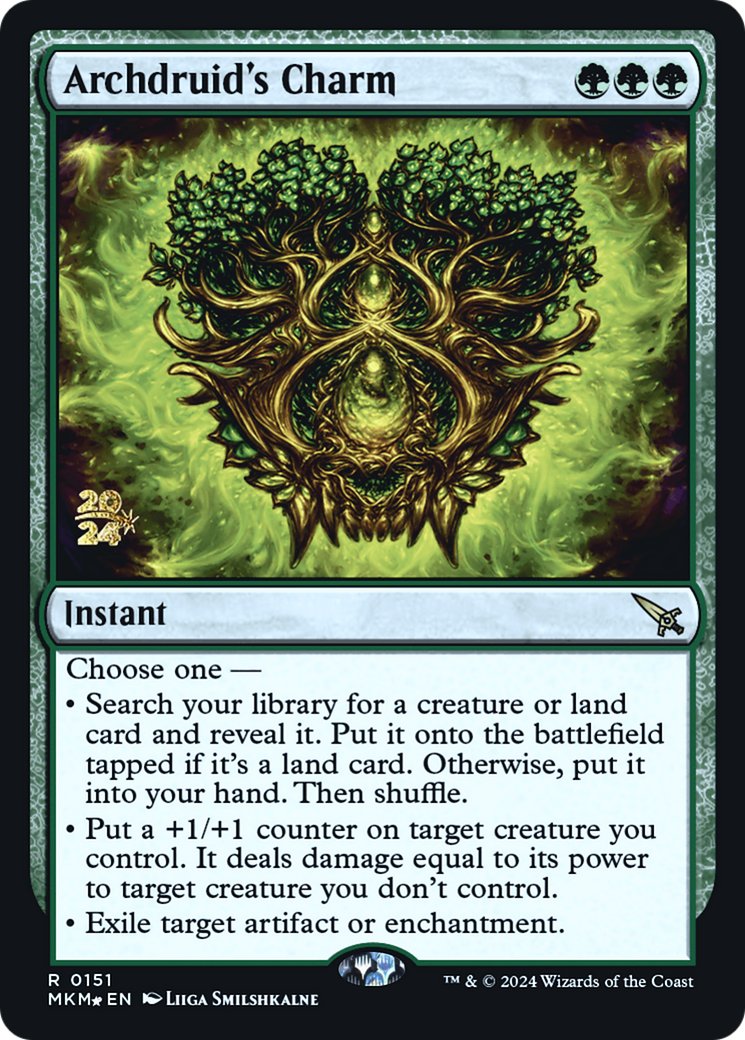 Archdruid's Charm [Murders at Karlov Manor Prerelease Promos] | Tables and Towers