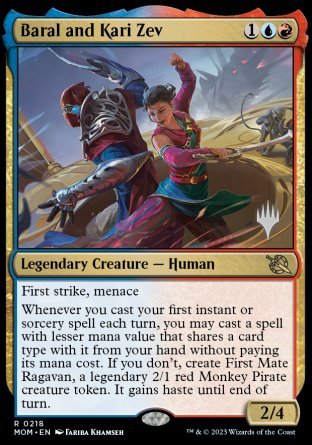 Baral and Kari Zev (Promo Pack) [March of the Machine Promos] | Tables and Towers