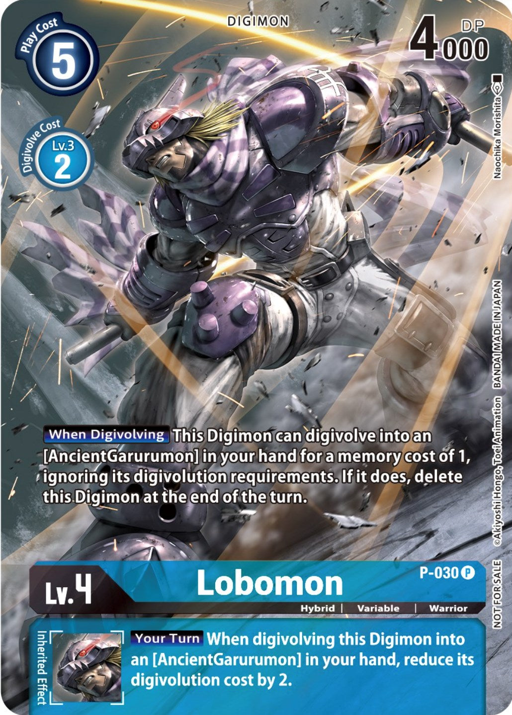 Lobomon [P-030] (2nd Anniversary Frontier Card) [Promotional Cards] | Tables and Towers