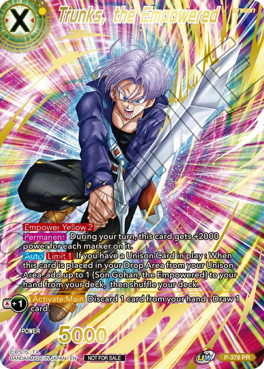 Trunks, the Empowered (Gold Stamped) (P-378) [Promotion Cards] | Tables and Towers