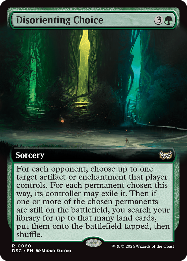 Disorienting Choice (Extended Art) [Duskmourn: House of Horror Commander] | Tables and Towers