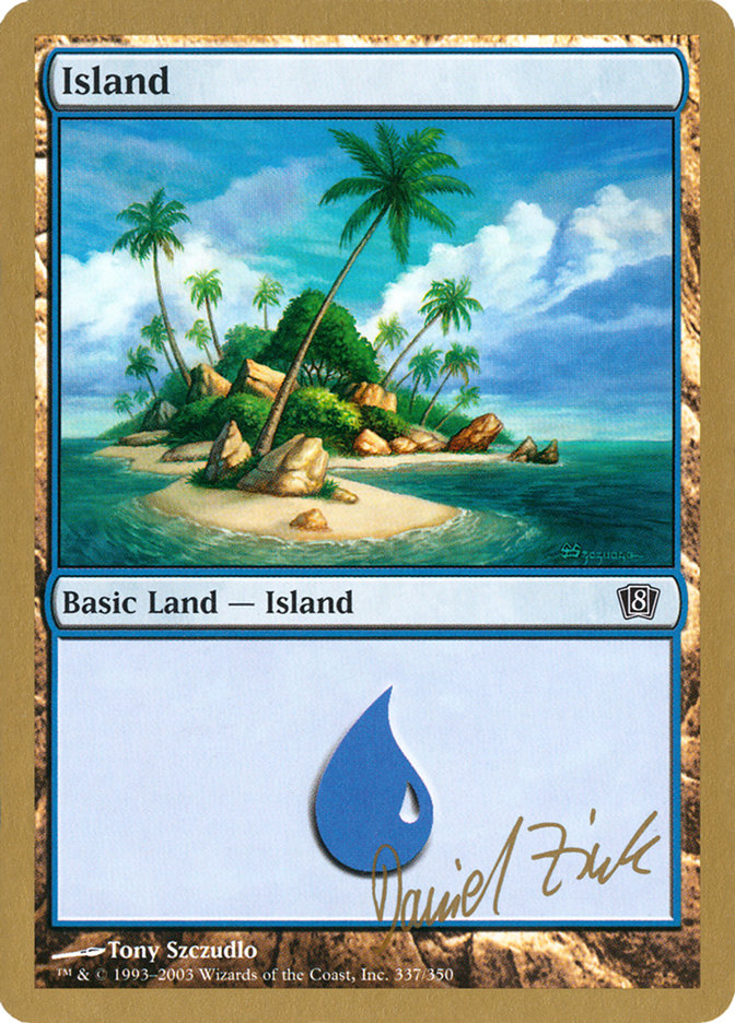 Island (dz337) (Daniel Zink) [World Championship Decks 2003] | Tables and Towers