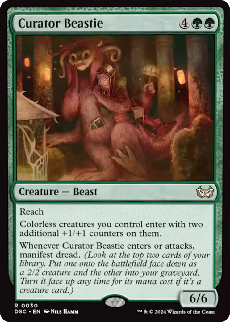 Curator Beastie (Extended Art) [Duskmourn: House of Horror Commander] | Tables and Towers