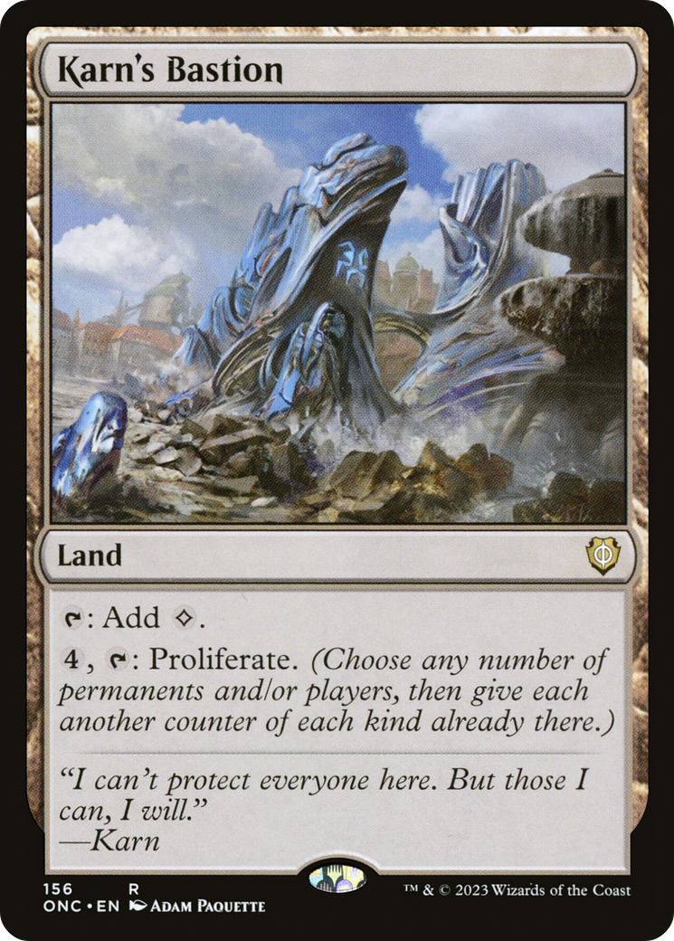 Karn's Bastion [Phyrexia: All Will Be One Commander] | Tables and Towers