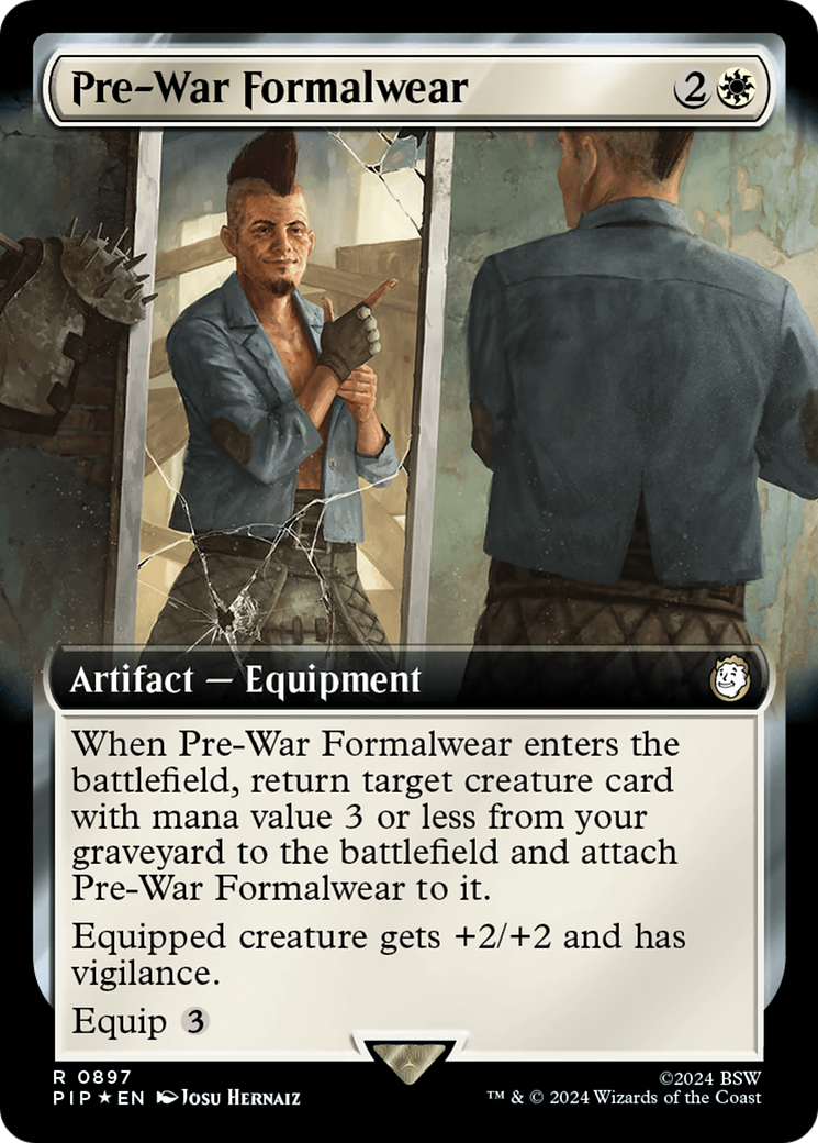 Pre-War Formalwear (Extended Art) (Surge Foil) [Fallout] | Tables and Towers