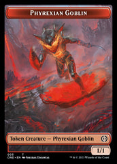 Rebel // Phyrexian Goblin Double-Sided Token [Phyrexia: All Will Be One Tokens] | Tables and Towers