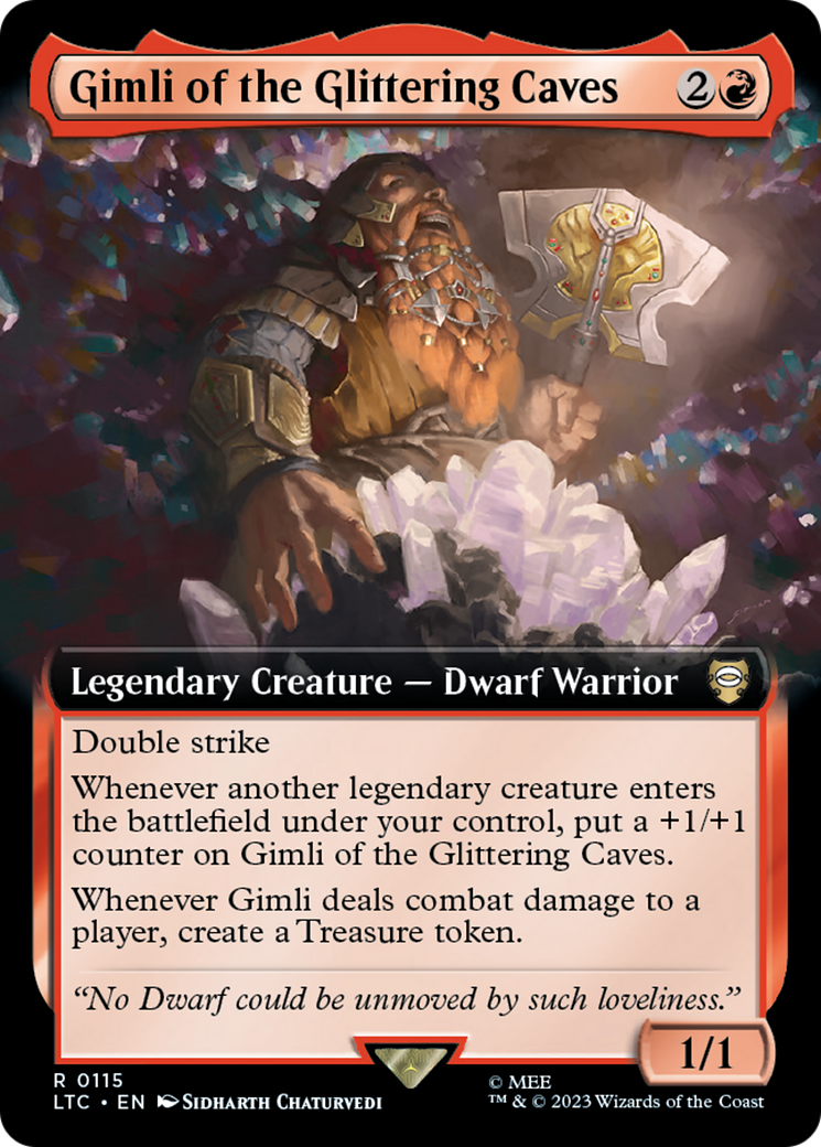 Gimli of the Glittering Caves (Extended Art) [The Lord of the Rings: Tales of Middle-Earth Commander] | Tables and Towers