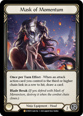 Mask of Momentum [U-WTR079] (Welcome to Rathe Unlimited)  Unlimited Rainbow Foil | Tables and Towers