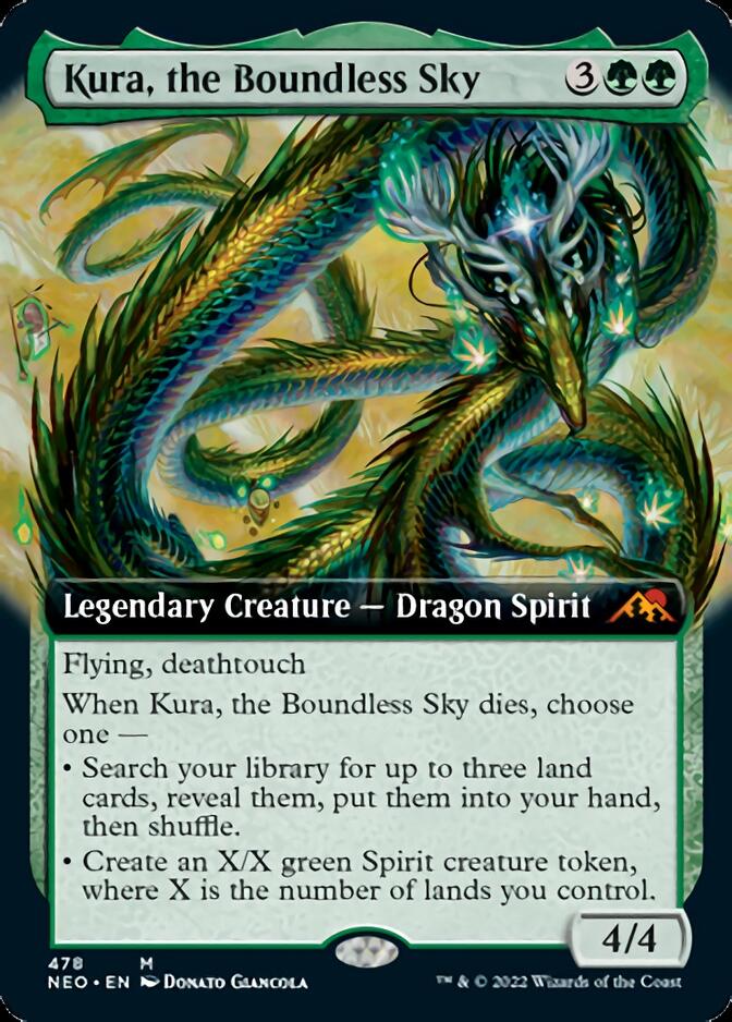 Kura, the Boundless Sky (Extended Art) [Kamigawa: Neon Dynasty] | Tables and Towers