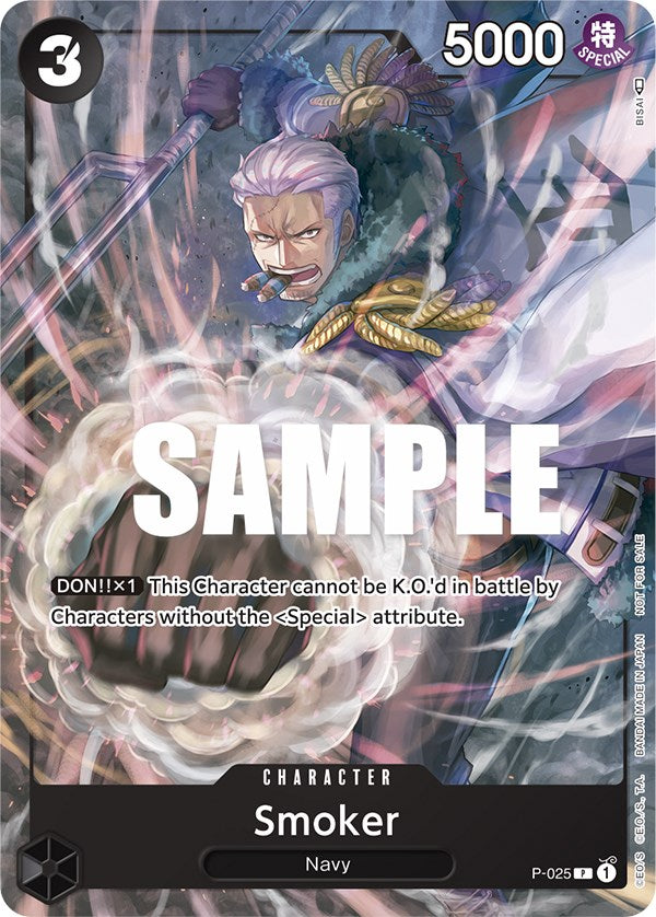 Smoker (Pre-Release) [One Piece Promotion Cards] | Tables and Towers