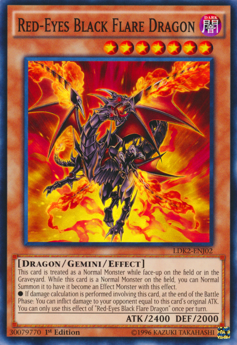 Red-Eyes Black Flare Dragon [LDK2-ENJ02] Common | Tables and Towers