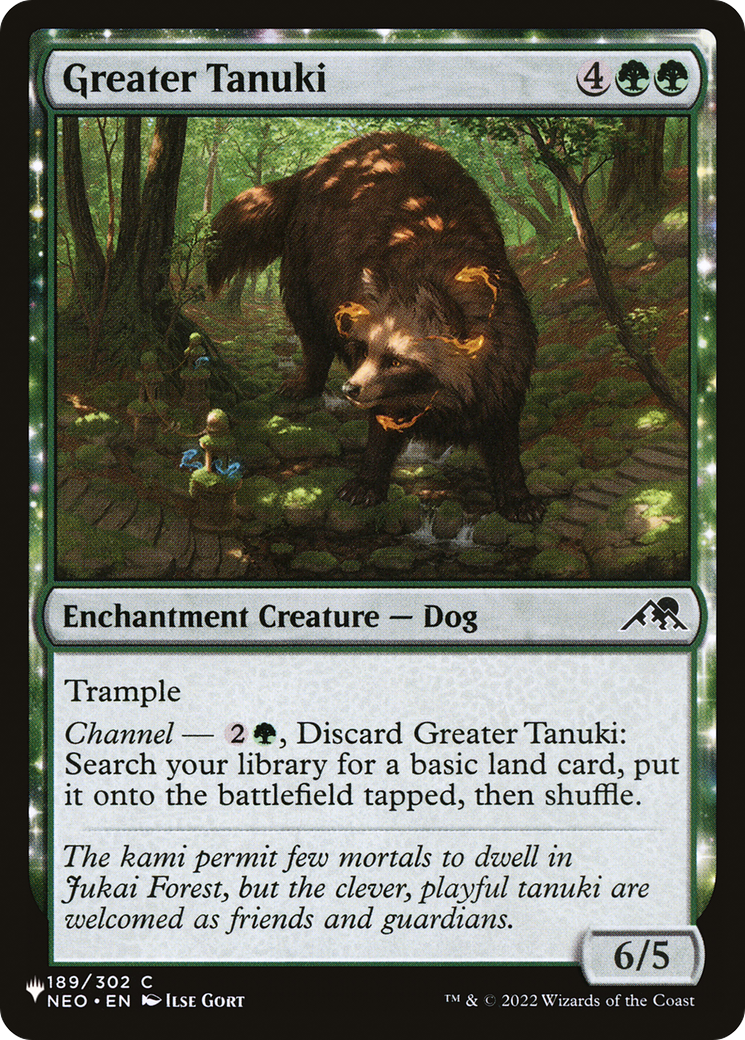 Greater Tanuki [The List] | Tables and Towers