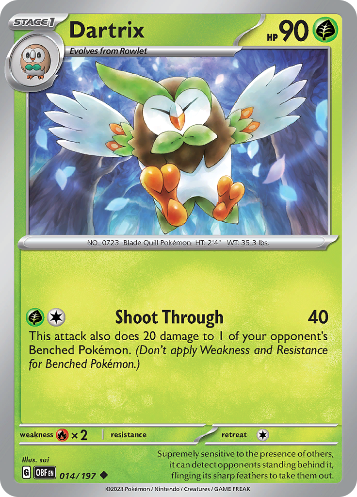 Dartrix (014/197) [Scarlet & Violet: Obsidian Flames] | Tables and Towers