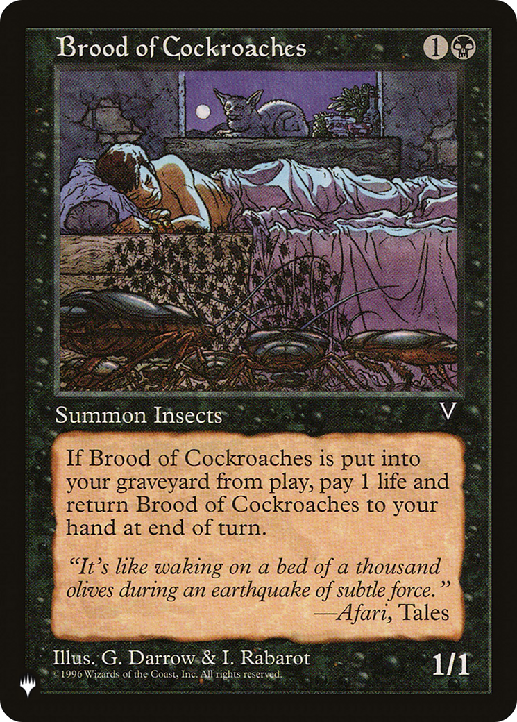 Brood of Cockroaches [The List Reprints] | Tables and Towers