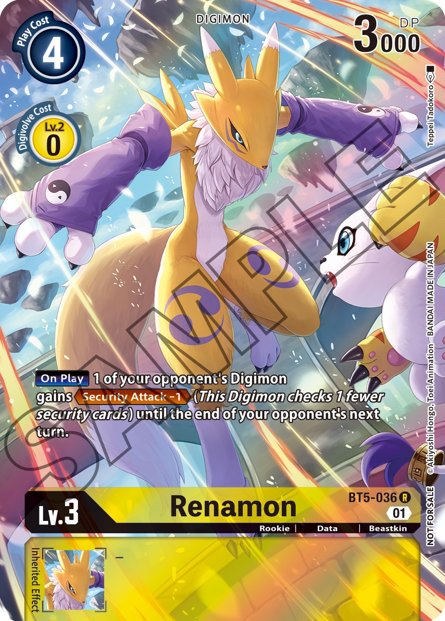 Renamon [BT5-036] (Tamer's Card Set 1) [Battle of Omni Promos] | Tables and Towers