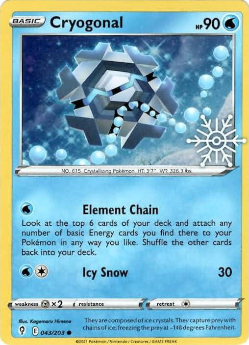 Cryogonal (043/203) (Holiday Calendar) [Sword & Shield: Evolving Skies] | Tables and Towers