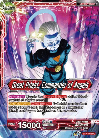 Great Priest // Great Priest, Commander of Angels (BT16-002) [Realm of the Gods] | Tables and Towers