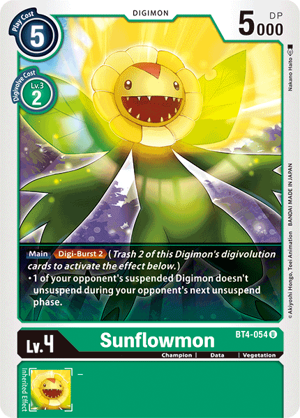 Sunflowmon [BT4-054] [Great Legend] | Tables and Towers