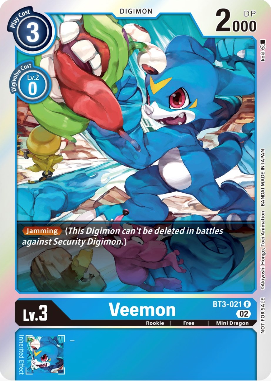 Veemon [BT3-021] (Official Tournament Pack Vol.8) [Release Special Booster Promos] | Tables and Towers