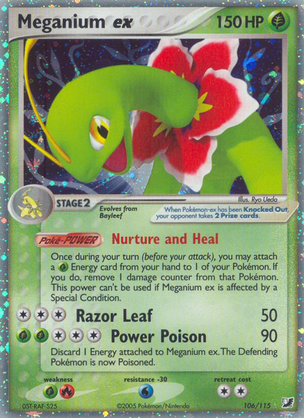 Meganium ex (106/115) [EX: Unseen Forces] | Tables and Towers