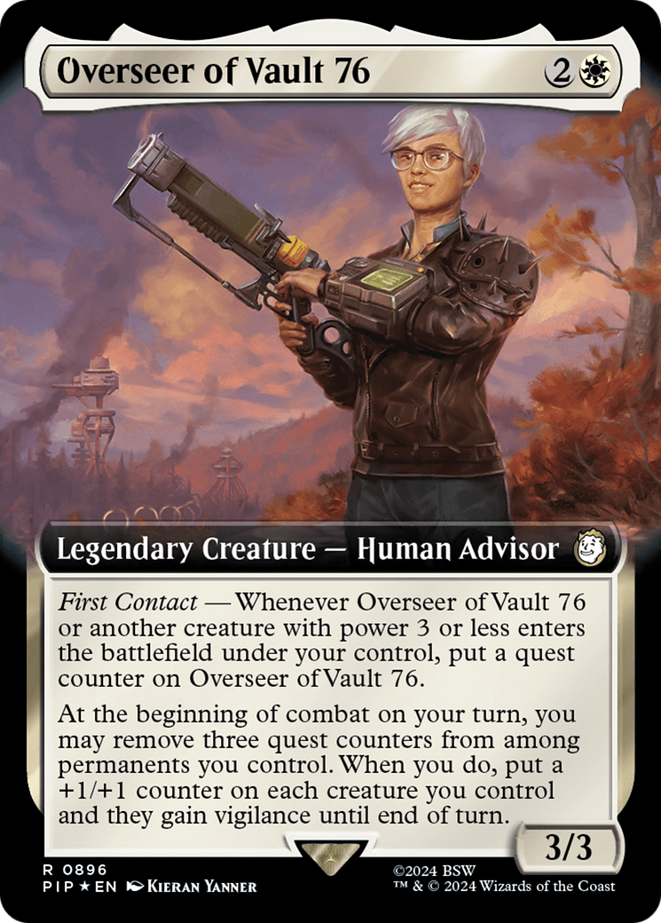 Overseer of Vault 76 (Extended Art) (Surge Foil) [Fallout] | Tables and Towers