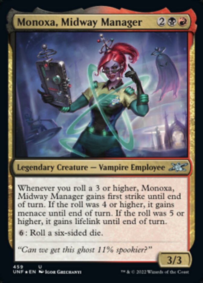 Monoxa, Midway Manager (Galaxy Foil) [Unfinity] | Tables and Towers