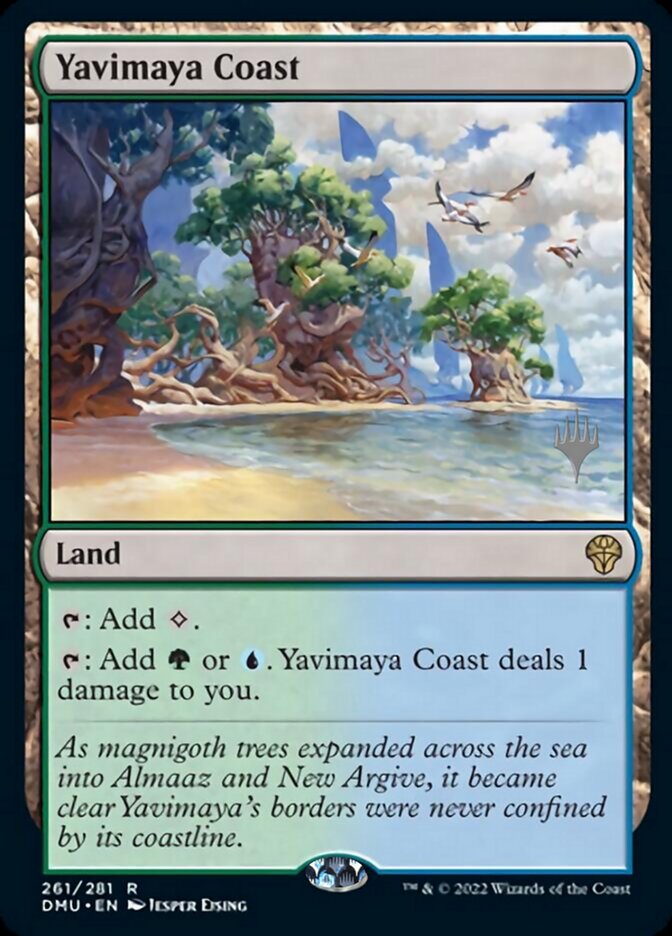 Yavimaya Coast (Promo Pack) [Dominaria United Promos] | Tables and Towers