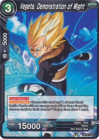 Vegeta, Demonstration of Might (BT10-129) [Rise of the Unison Warrior 2nd Edition] | Tables and Towers