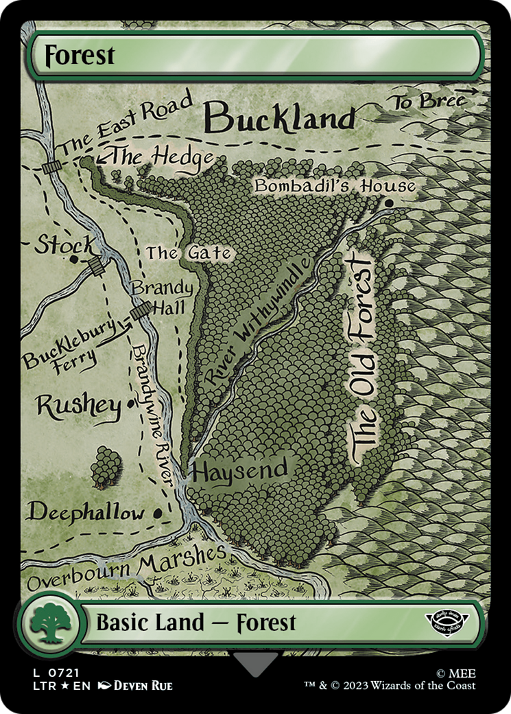 Forest (0721) (Surge Foil) [The Lord of the Rings: Tales of Middle-Earth] | Tables and Towers