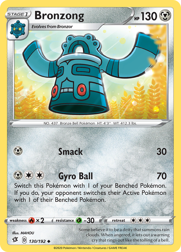 Bronzong (130/192) [Sword & Shield: Rebel Clash] | Tables and Towers