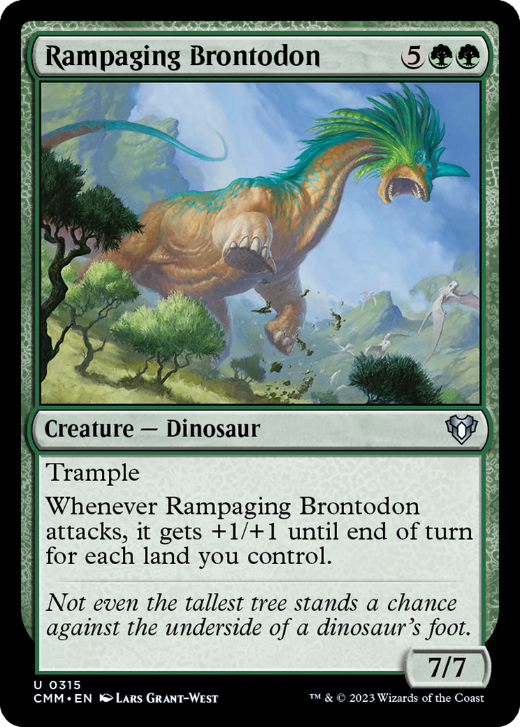 Rampaging Brontodon [Commander Masters] | Tables and Towers